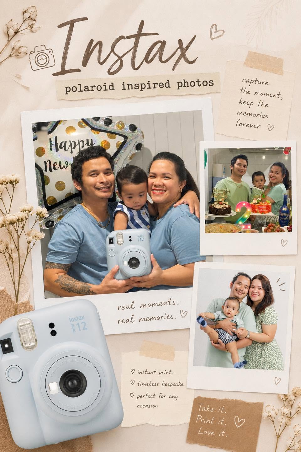 Instax Mini Photo Prints - Laminated