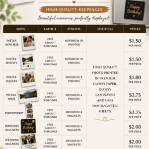 Instax Mini Size Fridge Magnet